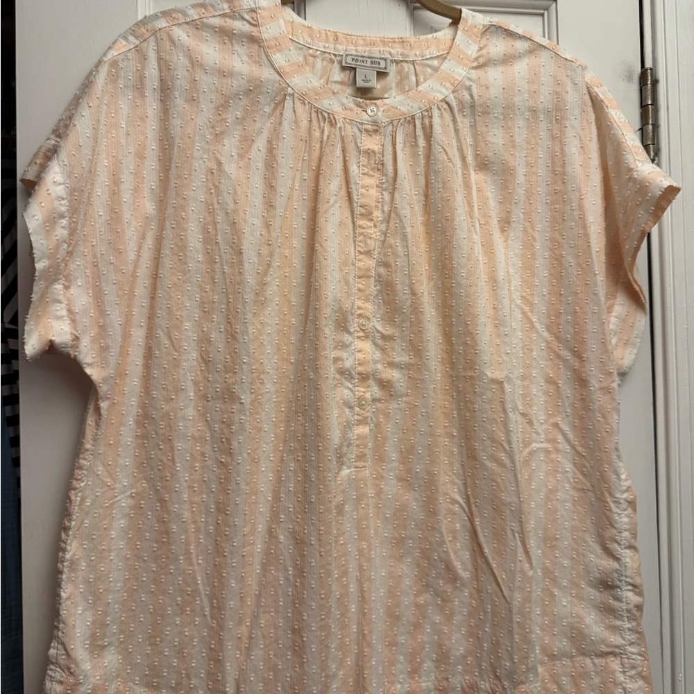 Universal Thread Light Cream Textured Blouse